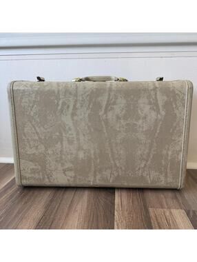 Vintage Samsonite Suitcase Hard Case Marble Look Mid Century